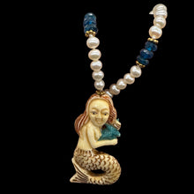 Load image into Gallery viewer, Splash Carved Mermaid Pearl & 14Kgf 18 inch Necklace 210311