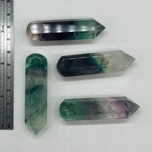 Load image into Gallery viewer, Soothing! Multi Hued Fluorite 2 1/4" Massage Crystal | Purple, Green, Clear|1 |