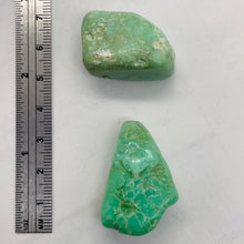 Load image into Gallery viewer, Designer Natural Chrysoprase Beads | 31g | 33x22x15 to 28x20x19mm | 2 Beads |