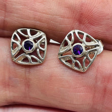 Load image into Gallery viewer, Amethyst in Sterling Silver Post Earrings | 8mm | Purple | 1 Pair |