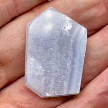Load image into Gallery viewer, Chalcedony Druzy 48ct Designer Cut Pendant Bead| 36x28x7mm|Blue | 1 Pendant Bead