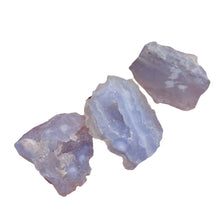 Load image into Gallery viewer, Blue Chalcedony 17g Druzy Nugget Beads | 25x20x16 to 18x17x15mm | Blue| 3 Beads|