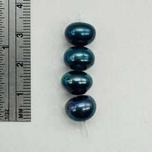 Load image into Gallery viewer, 4 Radiant Cobalt Periwinkle FW Pearl (12x8.5 to 8x6.5mm) Beads 2983