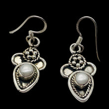 Load image into Gallery viewer, Fresh Water Pearl Sterling Silver Earrings | 1 1/2&quot; Long | White | 1 Pair |
