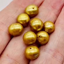 Load image into Gallery viewer, Golden Horizons Large Fresh Water Pearls } 10 to 11mm | 8 Pearls |