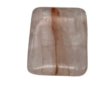 Load image into Gallery viewer, Quartz Orange Rectangular Pendant Bead | 40x30x6mm | 1 Bead |
