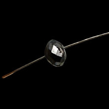 Load image into Gallery viewer, 1 Fancy Color 0.46cts Natural Black Diamond Roundel Bead 9892G