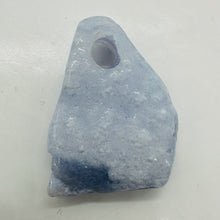 Load image into Gallery viewer, Druzy Blue Chalcedony Design Pendant Bead | 120cts | 47x34x10mm | 1 Bead |