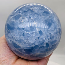 Load image into Gallery viewer, Celestite Sphere 1960g (69oz) | 113mm ( 4.4") | Blue White | 1 Display Specimen|