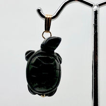 Load image into Gallery viewer, Charming! Hematite Turtle & Vermeil Pendant 509280HMG