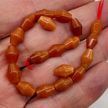 Load image into Gallery viewer, Designer Red Aventurine Artcut 10x7mm Bead 8 inch Strand 2896HS