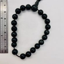 Load image into Gallery viewer, Obsidian 7" Strung Strand Round Beads | 8mm | Black | 21 Beads |