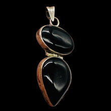 Load image into Gallery viewer, Unique Natural Onyx & Sterling Silver Pendant 4220