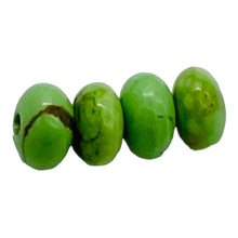 Load image into Gallery viewer, Gaspeite Hi Grade 4mm Rondelle Beads | 4mm | Green Brown | 4 Beads |