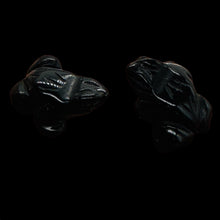 Load image into Gallery viewer, Charming Onyx Stone Frog Animal Beads | Black| | 20x18x9.5mm | Black
