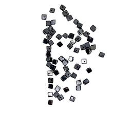 Load image into Gallery viewer, Natural Black Diamond 4.3cts Scissor Cut Cube Beads | 1x1mm to 2x1mm | 62 Beads|