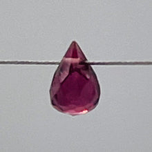 Load image into Gallery viewer, Merlot Zircon Gemstone .45 ct Briolette Bead | 5x3.1mm | Red | 1 Pendant Bead |