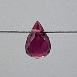 Merlot Zircon Gemstone .45 ct Briolette Bead | 5x3.1mm | Red | 1 Pendant Bead |