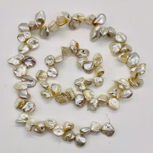 Load image into Gallery viewer, Keishi 16" Strand Cornflake FW Pearls | 9x7 to 8x6x3mm | Silver White | 70 |