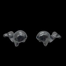 Load image into Gallery viewer, Carved Animals Hematite Whale Beads