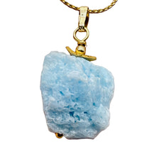 Load image into Gallery viewer, Hemimorphite 14K Gold Filled Natural Pendant | 1" Long | Blue | 1 Pendant |