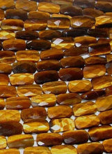 Load image into Gallery viewer, Sophisticated Exotic Perfectly Faceted Tigereye Bead Strand 108684