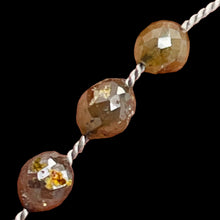 Load image into Gallery viewer, 3 Natural Red Platinum 1.80cts Diamond Beads 9314BB