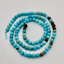 Load image into Gallery viewer, Turquoise Faceted Beads 16 Inch Strand | Round | 4mm | Blue | 100 Beads |