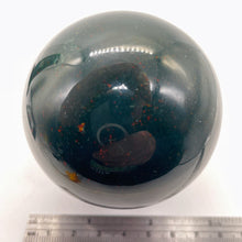 Load image into Gallery viewer, Bloodstone Sphere 380g (13.4oz) | 66mm (2.6") | Green Red | 1 Display Specimen |