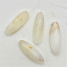 Load image into Gallery viewer, Pristine White Dendritic 28x10x10mm Opal Triangle cut Bead Strand