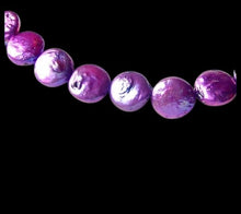 Load image into Gallery viewer, Purple Passion Six Freshwater Coin Pearls 008502