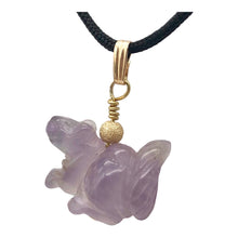 Load image into Gallery viewer, Just Nuts! Bi-Colored Amethyst Squirrel 14K Gold Filled Pendant 509279AMG