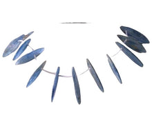 Load image into Gallery viewer, Blue Kyanite Knife Cut Briolette Beads Strand 110466