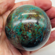 Load image into Gallery viewer, Chrysocolla 444g Sphere | 2 5/8" | Dark Green Blue | 1 Collector's Item |
