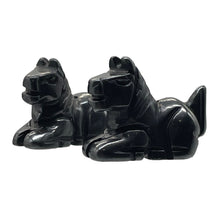 Load image into Gallery viewer, Carved Hematite Stone Horse Colt Pony Beads | 20x15x9mm | Black