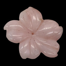 Load image into Gallery viewer, Pink Peruvian Opal Carved 19cts Flower Pendant Bead | 32x27x4mm | Pink | 1 Bead|