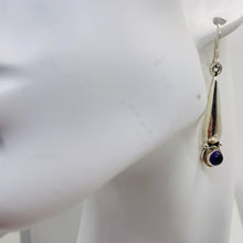 Load image into Gallery viewer, Semi-Precious Royal Natural Amethyst Sterling Silver Drop Earrings | 2" Long |