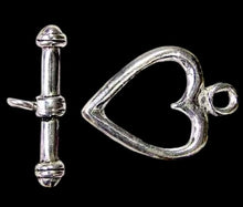Load image into Gallery viewer, Love 1 Sterling Silver Heart Toggle Clasp 7936