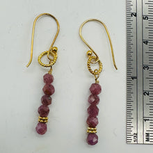 Load image into Gallery viewer, Glam Natural Sapphire and 22K Vermeil Earrings 306618E