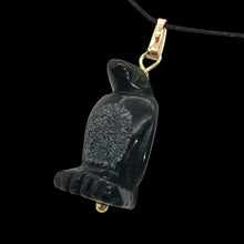 Load image into Gallery viewer, Obsidian Penguin Pendant Necklace | Semi Precious Stone Jewelry | 14K Pendant