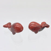 Load image into Gallery viewer, Carved One Animal Brecciated Jasper Whale Beads | 21x11x9mm | Red, Grey