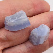 Load image into Gallery viewer, Blue Chalcedony 14g Druzy Nugget Beads | 22x16x11 to 21x19x13mm | Blue| 2 Beads|