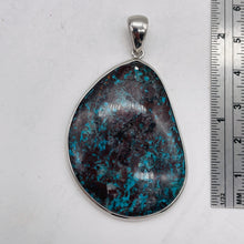 Load image into Gallery viewer, Chrysocolla Sterling Silver Oval Pendant| 2 1/4" Long | Blue, Green | 1 Pendant|