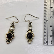 Load image into Gallery viewer, Fabulous Goddess Red Garnet Sterling Silver Drop/Dangle Earrings! | 1" Long |