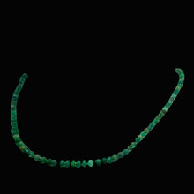 Load image into Gallery viewer, Emerald Graduated 3 to 4mm Rondelle Necklace | 23&quot; Long | 37 tcw | Green |
