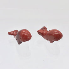 Load image into Gallery viewer, Carved One Animal Brecciated Jasper Whale Beads | 21x11x9mm | Red, Grey