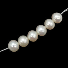 Load image into Gallery viewer, 6 Premium Perfect Skin Natural White 8mm Pearls 10059