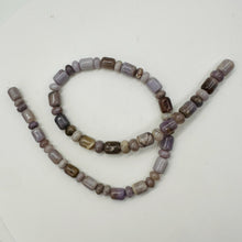 Load image into Gallery viewer, Natural Lavender Brazilian Agate 9.5x7mm & 5x8mm Bead Strand 109722