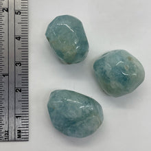 Load image into Gallery viewer, Aquamarine Smooth Nugget Bead Parcel | 20x16x13 - 17x16x13mm | Blue | 3 Beads |