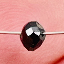 Load image into Gallery viewer, 1 Fancy Color 0.43cts Natural Black Diamond Roundel Bead 9892H